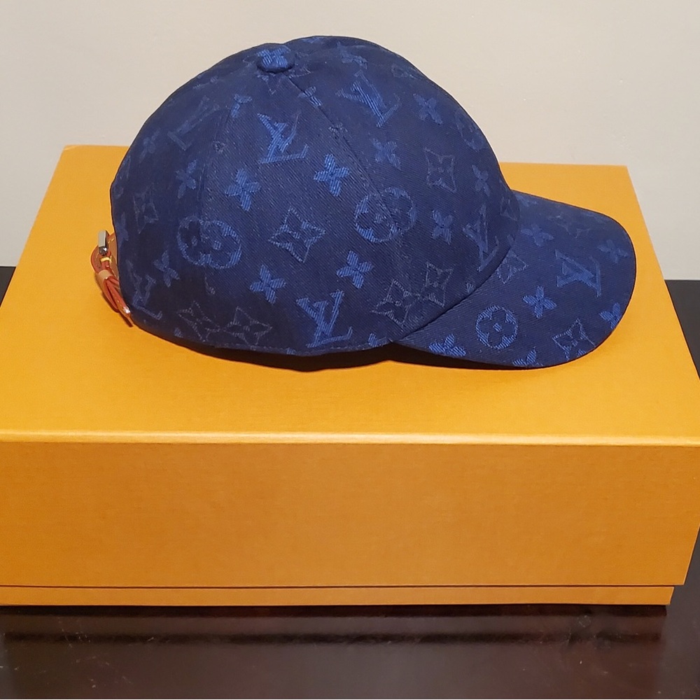 Louis Vuitton Dark Blue Monogram Baseball Cap